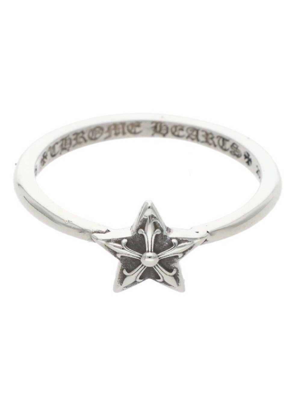 Chrome Hearts Bubblgm Star Bubblegum Silver Ring